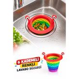 omilife 6 Kademeli Lavabo Süzgeci Gider Tıkacı Mutfak Banyo Lavabo Kapağı