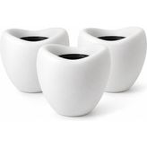 Omnipazar SO-LALE02 Lale Saksı Plastik Modern Iç Kovalı 25 Lt Beyaz 3 Adet