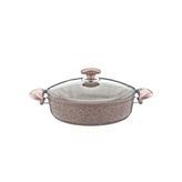 Oms Granit Pembe 30 cm Karnıyarık Tenceresi