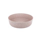 OMS PASLANMAZ 3411 Tek Parça Bio Granit 30x8,5 Cm Fırın Tepsisi Sütlü Kahve Rengi