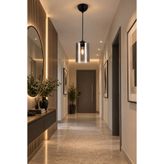 Ömür Avize Deniz Modern Füme Camlı Tekli Avize