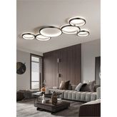 Ömür Avize Yasolin Modern Siyah Kasa Ledli Avize - 1 - Beyaz