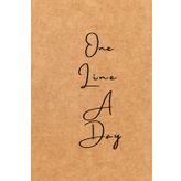 One Line A Day: Canvas, Yearly Memory Journal and Diary, Natural Canvas Cover