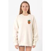 One Piece Anime Bara Bara Devil Fruit Ekru Kadın 2ip Sweatshirt