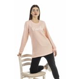 O'neebs Kadın Pembe Uzun Sweatshirt