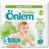 Önlem Botanika No:3 Midi 82 Adet Bebek Bezi