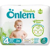 Önlem Botanika No:4+ Maxi Plus 26 Adet Bebek Bezi