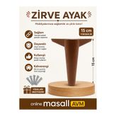 Online Masall AVM Zirve Plastik Ayak15cm Kahve Mobilya Koltuk Masa Baza Dolap Ayağı Ayakları – Dayanıklı Şık Tasarım