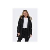 Only 15304625 Iris Fur Winter Lıfe Cc Otw Siyah Kadın Parka Mont
