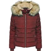 Only 15304767 Bordo Kapüşonlu Kadın Mont