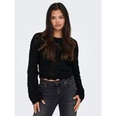 Only Bayan Arkası Dekolteli Örme Kazak 15317706 - XL - Siyah