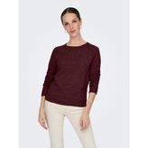Only Bayan Örme Kazak 15204279 - Bordo - XS