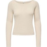 Only Bayan Triko Kazak 15375442 - Krem - S