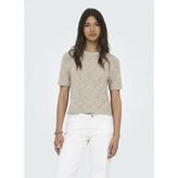 Only Onlsunny S/s Structure Pullover Knt Kadın Beige Kazak - 15350928 - Bej