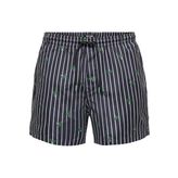 Only & Sons 22025380 Siyah Erkek Onsted Deniz Şortu