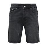 ONLY & SONS Erkek kot şort, Black Denim, XL