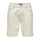 ONLY & SONS Erkek kot şort, ekrü, XL