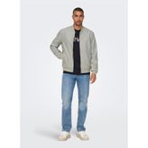 Only & Sons Siyah Süet Bomber Ceket, TYCE5FFD3B49CBB559CE40500