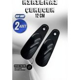 Onur 2 Adet - Siyah 12 cm Ayakkabı Çekeceği | Sert Plastik Asılabilir Çekecek Yumuşak Kerata Küçük