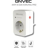 Onvec Basic Akım ve Şok Korumalı Priz 720 Joule - Çok Renkli