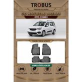 Opel Combo Arka Koltuklu Araca Özel 3D Havuzlu Paspas Siyah