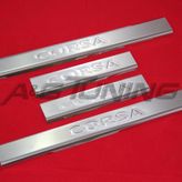 Opel Corsa C Krom Kapı Eşiği Tk 2000-2006 4Kapı Paslanmaz Çelik