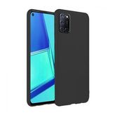 Oppo A52 İnce Mat Silikon Kılıf Siyah