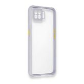 Oppo A73 Miami Şeffaf Silikon Lila Kılıf