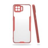 Oppo A73 Platin Silikon Pembe Kılıf