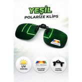 Optic Master Gözlük Klipsi Polarize Yeşil Orta Boy 45x60 MM