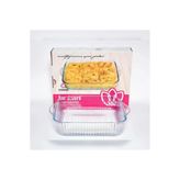 Optik Desenli Kare Borcam Fırın Kabı Tepsisi 24X24CM 1660 cc