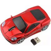 Optik Mouse 2.4GHz Ergonomik Kablosuz Ferro Araba Şeklinde Kırmızı