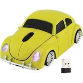Optik Mouse 2.4ghz Ergonomik Kablosuz Vosvos Araba Şeklinde Sarı
