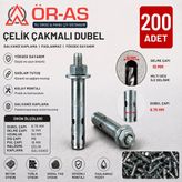 Ör-As Tel Örgü Çelik Dubel 200 Adet - 1-Adet