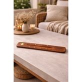 ORANGE CONCEPT Ahşap Tütsü Kayığı/Yıldız Desenli Tütsülük | Çubuk Tütsü Standı | Dekoratif Aromaterapi Tütsü Tutucu