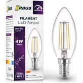 Orbus 4W E14 Filament LED Ampul - Dim Edilebilir – Dbc3 - Sarı