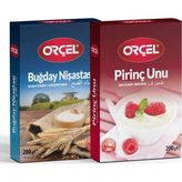 Orçel Buğday Nişastası 200 gr + Pirinç Unu 200 grSet