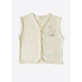 Organik New Basic Yelek Natural Krem