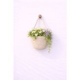 ÖRGÜM Yapay Çiçek Saksısı Dekoratif Duvar Sepeti 12x10 cm BİTKİ DAHİL DEĞİLDİR