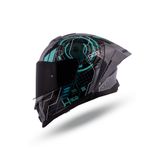 Origine Etna Cyberpunk Mavi-Gri Kask ( Güneş Vizörlü )