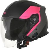 Origine Palio 2.0 Bt Bluetooth Açık Kask - Siyah - Pembe
