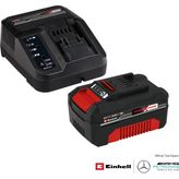 Orijinal Einhell Akü ve Şarj Cihazı Başlangıç Kiti Power X-Change (Akü, Li-Ion, 18 V, 4.0 Ah Akü ve Hızlı Şarj Cihazı, Tüm Power X-Change cihazları ile uyumlu) - 4512042