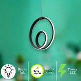 Orjin Modern Sarkıt Power LED Avize Beyazışık - Siyah
