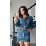 Orjinal Marka Mini Denim Elbise