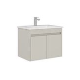 Orka Arno 65 Cm Kapaklı Lavabolu Banyo Alt Dolabı Bej