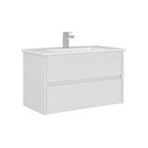Orka Arno 85 Cm Çekmeceli Lavabolu Banyo Alt Dolabı Beyaz