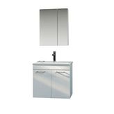 Orka Bafa 80 Cm Banyo Dolabı Takım Beyaz