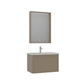 Orka Clay 80 Cm Banyo Dolabı Takımı Bej