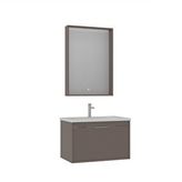 Orka Clay 80 Cm Banyo Dolabı Takımı Kahverengi