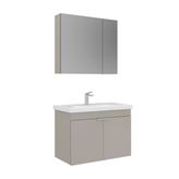 Orka Desna 80 Cm Çöl Beji Banyo Dolabı Takımı